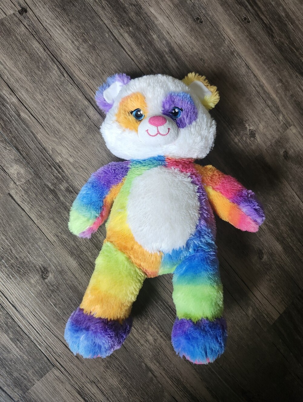 Build A Bear Pop Of Color Panda Stuffed Animal Plush